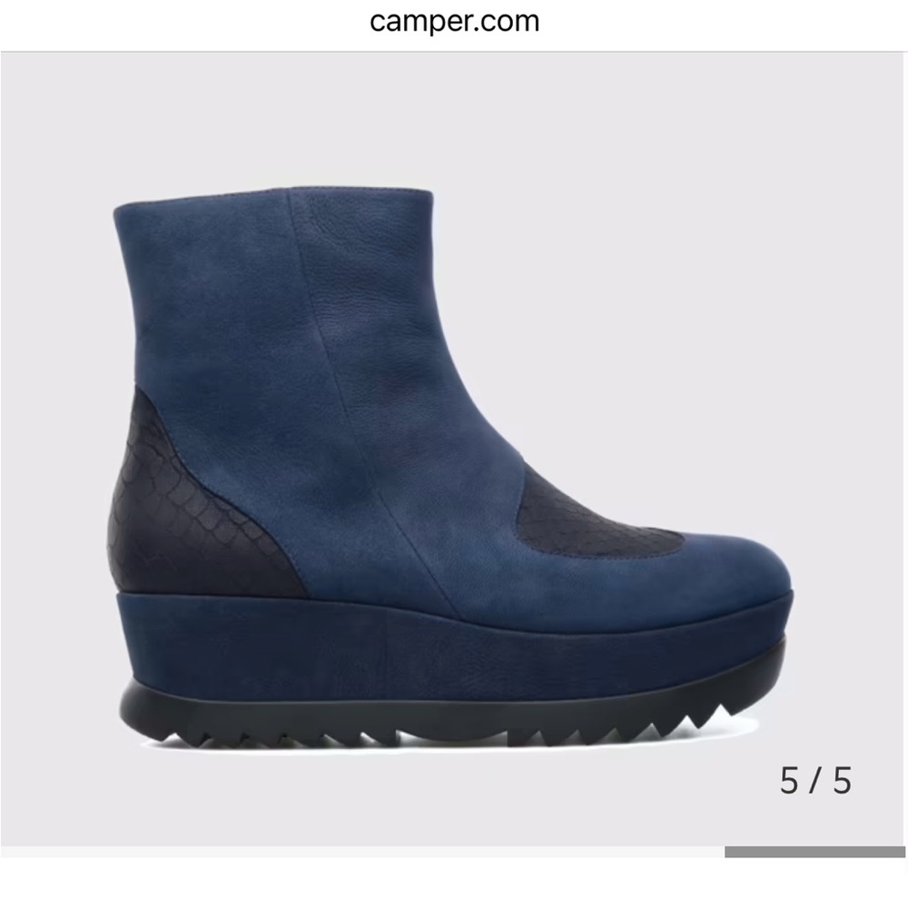 Camper Women's Blue Ankle Boots